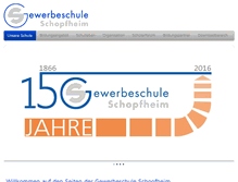 Tablet Screenshot of gewerbeschule-schopfheim.de